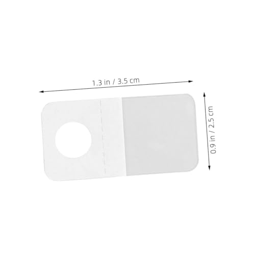 Amosfun 300 Stück Selbstklebende Transparente Aufhängetabs mit Rundloch Klare Kunststoff Hängende Klebelaschen für Verpackungen Geeignet für Einzelhandel Produktdisplay und Ordentliche von Amosfun