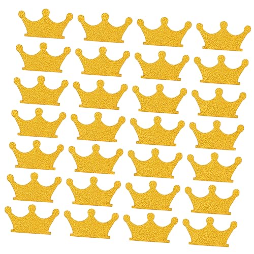 Amosfun 300St Geburtstag Konfetti jahrestag bastelzeug geschenkekarte Papierkonfetti dekoration hochzeitsdeko Krone Konfetti Party Konfetti Geburtstagsfeier Konfetti Golden von Amosfun