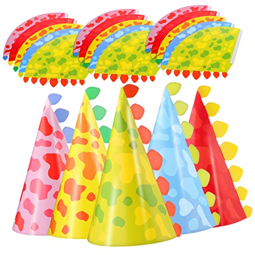 Amosfun Dinosaurier-geburtstagshut-set – 30-teilige Partyhüte Für Kinder Leicht Und Lustig Perfekt Für Dinosaurier-geburtstagspartys von Amosfun