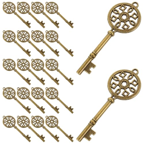 Amosfun 30st Vintage-schmuckzubehör Schwarzer Schlüssel Gold Kette Anhänger Für Armbänder Schlüsselringe Perlen Für Armbänder Schlüsselanhänger-bastelset Bausatz Tonperlen Legierung Amosfun 30st Vintage-schmuckzubehör Schwarzer Schlüssel Gold Kette Anhänger Für Armbänder Schlüsselringe Perlen Für Armbänder Schlüsselanhänger-bastelset Bausatz Tonperlen Legierung von Amosfun