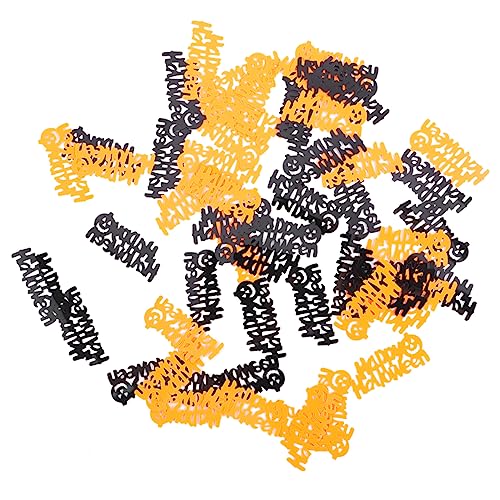 Amosfun 4 Konfetti halloween dekoration halloween-dekoration halloween decoration streudekor halloween halloweendeko Weiß Dekorationen Partyzubehör Sträusel Halloween-Tischstreuung Plastik von Amosfun