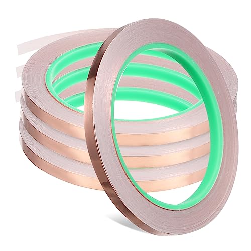 Amosfun 4 Rollen Klebeband Klebrig Selbst Streifen Schwere Klebstoff Isolierband Weiß Hängend Folienband Erdungsband Leitfähiges Kupferband Kupfer -leitband Metallband Kupferfolie Amosfun 4 Rollen Klebeband Klebrig Selbst Streifen Schwere Klebstoff Isolierband Weiß Hängend Folienband Erdungsband Leitfähiges Kupferband Kupfer -leitband Metallband Kupferfolie von Amosfun