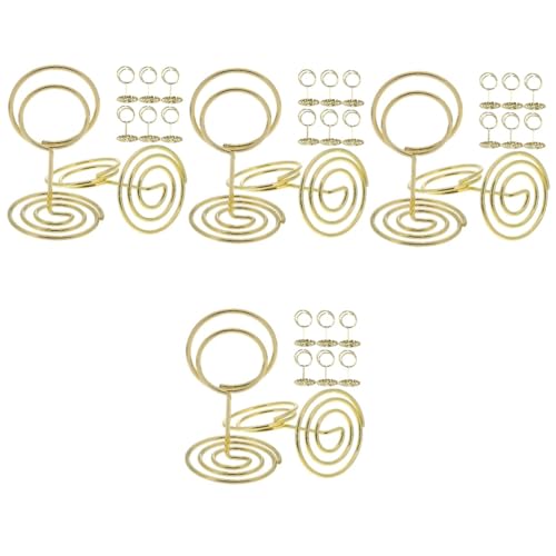 Amosfun 4 Sätze Esstischnummer Rack Inhaber Mittelstücke Tabellennummer Steht Hochzeiten Name Kartenhalter Platzieren Golden Kartentisch Restaurant Draht Aus Kohlenstoffstahl 30 Stück * 4 von Amosfun