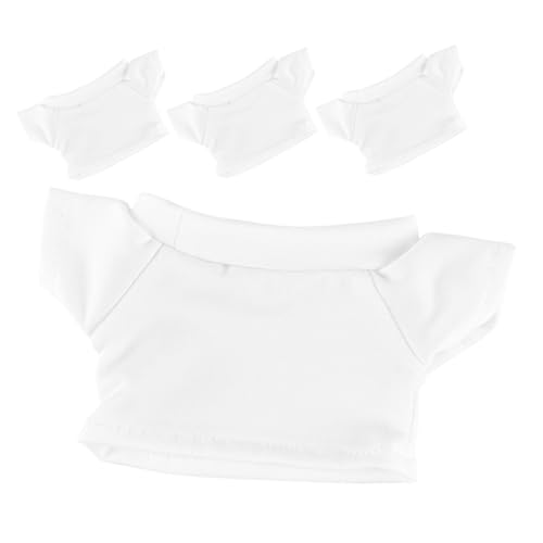 Amosfun 4 Stück Kleidung Für Plüschtiere Basic-Puppen-t-Shirt Bezauberndes T-Shirt- Zarte Puppenkleidung Winzige Kleidung Für Ausgestopfte Tiere Zartes Puppendekor Weiß Baumwolle Amosfun 4 Stück Kleidung Für Plüschtiere Basic-Puppen-t-Shirt Bezauberndes T-Shirt- Zarte Puppenkleidung Winzige Kleidung Für Ausgestopfte Tiere Zartes Puppendekor Weiß Baumwolle von Amosfun