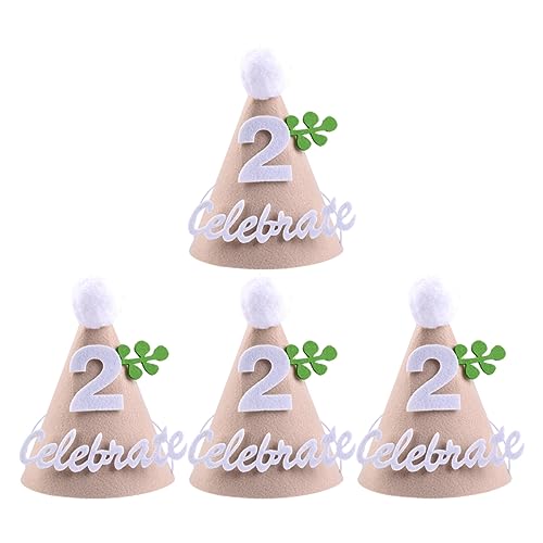 Amosfun 4 Stück Non Woven Partyhut party kinderparty Kinderfest Dekorationen zum ersten Geburtstag für Jungen Stirnbänder für Mädchen geburtstag kopfbedeckung Party-Requisiten Vlies Amosfun 4 Stück Non Woven Partyhut party kinderparty Kinderfest Dekorationen zum ersten Geburtstag für Jungen Stirnbänder für Mädchen geburtstag kopfbedeckung Party-Requisiten Vlies von Amosfun