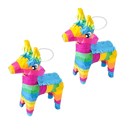 Amosfun 4 Stück Piñata Brautdusche Pinata Pinatas Für Geburtstagsfeier Mexikanische Themenparty Mini-esel-pinata-masse Fiesta-themenparty-dekorationen Geschenk Bankett Papier Facelifting von Amosfun