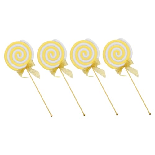 Amosfun 4 Stück Riesige Lollipop Requisiten aus Realistische Lutscher Dekoration für Fotografie Karneval Cosplay Hochzeiten und Geburtstagsfeiern Leicht und Kinderfreundlich von Amosfun