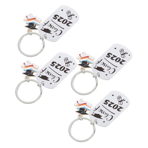 Amosfun 4 Stück Schlüsselanhänger für die Abschlusssaison Abschlussspielzeug Grad Schlüsselanhänger Abschluss Zubehör Abschlusssaison Schlüsselbund Abschluss keychian Stahl Silver Amosfun 4 Stück Schlüsselanhänger für die Abschlusssaison Abschlussspielzeug Grad Schlüsselanhänger Abschluss Zubehör Abschlusssaison Schlüsselbund Abschluss keychian Stahl Silver von Amosfun