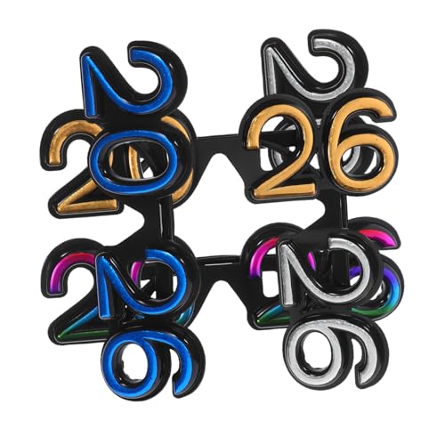 Amosfun 4 Stück Silvesterbrillen Glitzernde Neujahrs Partybrille Leicht Komfortabel Für Foto Requisiten Feierlichkeiten Amosfun 4 Stück Silvesterbrillen Glitzernde Neujahrs Partybrille Leicht Komfortabel Für Foto Requisiten Feierlichkeiten von Amosfun