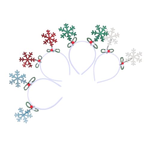Amosfun 4 Stück Teiliges Glitzer Schneeflocken Haarreifen Festliche Weihnachts und Winter Accessoires Leichtes Flexibles Design für Weihnachts und Silvesterpartys Amosfun 4 Stück Teiliges Glitzer Schneeflocken Haarreifen Festliche Weihnachts und Winter Accessoires Leichtes Flexibles Design für Weihnachts und Silvesterpartys von Amosfun