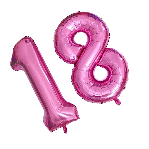 Amosfun 40 Luftballons Mit Der Zahl „18“ (2er-set) Foto-requisiten Für Partys Hochzeiten Festivals Amosfun 40 Luftballons Mit Der Zahl „18“ (2er-set) Foto-requisiten Für Partys Hochzeiten Festivals von Amosfun