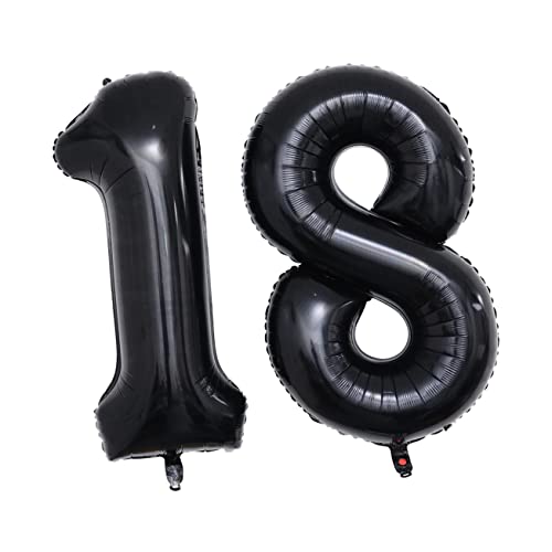 Amosfun Dekorative Luftballons 40 Zoll Jumbo-folienballon Zum 18. Zahlen Partyzubehör für Geburtstage Hochzeiten Feiertage Amosfun Dekorative Luftballons 40 Zoll Jumbo-folienballon Zum 18. Zahlen Partyzubehör für Geburtstage Hochzeiten Feiertage von Amosfun
