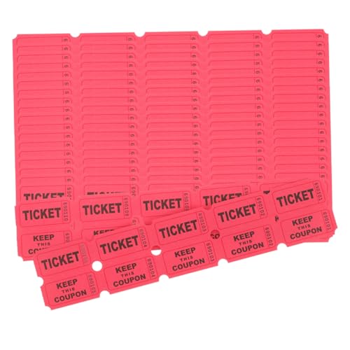 Amosfun 400 Stück Rote Tickets Rollkarten für Verlosungen Veranstaltungen und Feierlichkeiten und Bequem für Spannende Gewinne und Interaktive Spiele Amosfun 400 Stück Rote Tickets Rollkarten für Verlosungen Veranstaltungen und Feierlichkeiten und Bequem für Spannende Gewinne und Interaktive Spiele von Amosfun