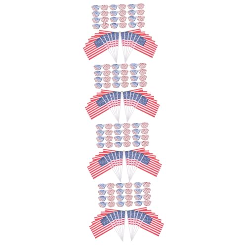 Amosfun 48 Sätze Brille Der Amerikanischen Flagge Sonnenbrille Zum Gedenktag Patriotische Shutterbrille Patriotische Flagge Us-flaggen-sonnenbrille Rotes Polyester von Amosfun