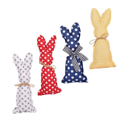 Amosfun 4Pcs Stoff Kaninchen Ornamente Hasenfiguren Bunny Stofftierhase Ostergeschenk plüschhase frühlingsdeko ausgestopftes Tierspielzeug osterparty gefallen gefüllte Osterhasen Baumwolle Amosfun 4Pcs Stoff Kaninchen Ornamente Hasenfiguren Bunny Stofftierhase Ostergeschenk plüschhase frühlingsdeko ausgestopftes Tierspielzeug osterparty gefallen gefüllte Osterhasen Baumwolle von Amosfun