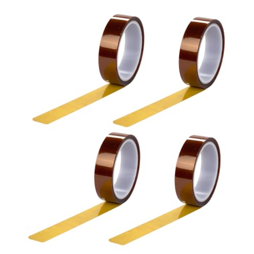 Amosfun 4Rollen Hochtemperaturfestes Doppelseitiges Klebeband Hitzebeständiges Wärmeband für Elektronik Handy Bildschirmschutz LCD Displays Module von Amosfun