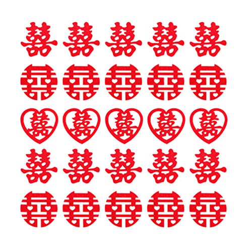 Amosfun 5 Packungen Hochzeit Konfetti Rot Doppel Glück Chinesische Hochzeit Dekorationen für Valentinstag Schlafzimmer Süßigkeiten Obstteller Neues Haus Layout Dekoration Amosfun 5 Packungen Hochzeit Konfetti Rot Doppel Glück Chinesische Hochzeit Dekorationen für Valentinstag Schlafzimmer Süßigkeiten Obstteller Neues Haus Layout Dekoration von Amosfun