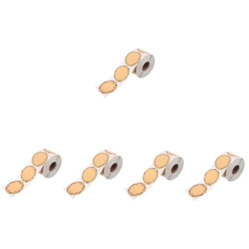 Amosfun 5 Rollen Geschenkname Tag Etiketten Abnehmbare Aufkleber klebrig selbst Taschen Gruß dekoration Kranz Aufkleber Lebensmittelverpackungsaufkleber saisonale Aufkleber Kraftpapier Amosfun 5 Rollen Geschenkname Tag Etiketten Abnehmbare Aufkleber klebrig selbst Taschen Gruß dekoration Kranz Aufkleber Lebensmittelverpackungsaufkleber saisonale Aufkleber Kraftpapier von Amosfun
