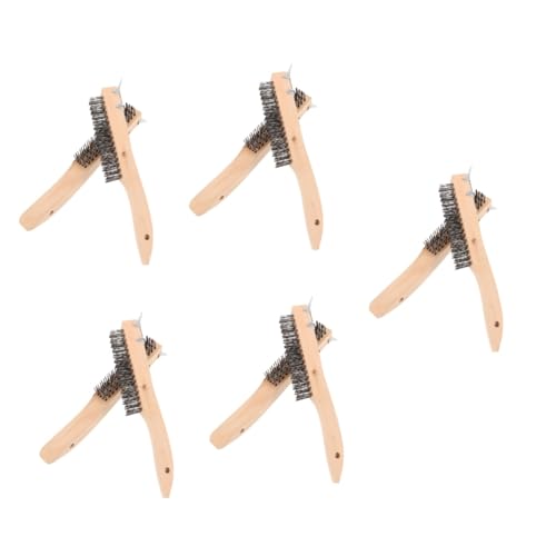 Amosfun 5 Sätze Drahtbürste Mit Holzgriff Und Schaber Robustes Reinigungswerkzeug Für Rost Lack Und Schweißentfernung Für Oberflächenvorbereitung Und Möbelpflege 2 Stück * 5 Amosfun 5 Sätze Drahtbürste Mit Holzgriff Und Schaber Robustes Reinigungswerkzeug Für Rost Lack Und Schweißentfernung Für Oberflächenvorbereitung Und Möbelpflege 2 Stück * 5 von Amosfun