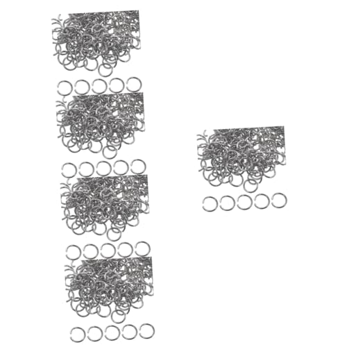 Amosfun 5 Sätze Rostfreier Stahlöffnungsring Schmuck Herstellung Schließungen Schlüssel Offen Sprungringe Machen Kette Biegering Silver 200 Stück * 5 Amosfun 5 Sätze Rostfreier Stahlöffnungsring Schmuck Herstellung Schließungen Schlüssel Offen Sprungringe Machen Kette Biegering Silver 200 Stück * 5 von Amosfun