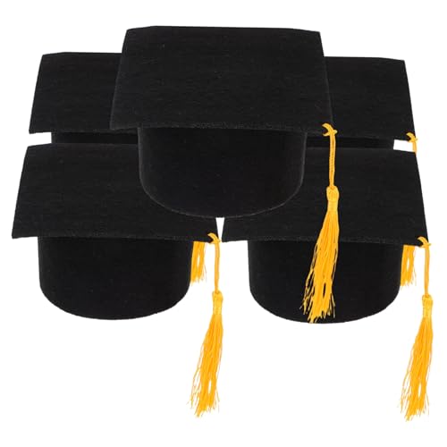 Amosfun 5 Stück Abschluss Accessoires Schwarze Abschlusskappe Kuchendekoration Abschlusssaison Accessoire Filztuch Abschlusssaison Kopfbedeckung Amosfun 5 Stück Abschluss Accessoires Schwarze Abschlusskappe Kuchendekoration Abschlusssaison Accessoire Filztuch Abschlusssaison Kopfbedeckung von Amosfun