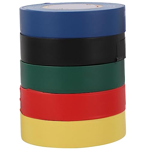 Amosfun 5 Stück Isolierband ziehen um Blau Schwarz Vinyl Streifen elektrisches Band elektrisches Klebeband für den Innenbereich Flammschutzband Drahtband Isolierbänder PVC Amosfun 5 Stück Isolierband ziehen um Blau Schwarz Vinyl Streifen elektrisches Band elektrisches Klebeband für den Innenbereich Flammschutzband Drahtband Isolierbänder PVC von Amosfun