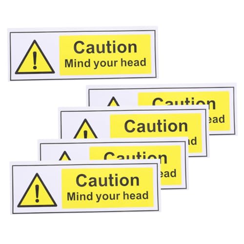 Amosfun 5 Stück Kneipenschild Achten Sie Auf Ihren Kopfaufkleber Plakat Zeichen Wanddekoration Zeichen Achten Sie Auf Ihr Kopf-sicherheitsschild Sicherheitsschild An Der Wand Bar-plakat Pp Amosfun 5 Stück Kneipenschild Achten Sie Auf Ihren Kopfaufkleber Plakat Zeichen Wanddekoration Zeichen Achten Sie Auf Ihr Kopf-sicherheitsschild Sicherheitsschild An Der Wand Bar-plakat Pp von Amosfun