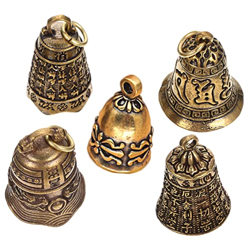 Amosfun 5 Stück Messing Glocken Anhänger Retro Stil DIY Hängende Ornamente für Schlüsselanhänger Bastelbedarf Feng Shui Dekoration Kompakt und Praktisch Amosfun 5 Stück Messing Glocken Anhänger Retro Stil DIY Hängende Ornamente für Schlüsselanhänger Bastelbedarf Feng Shui Dekoration Kompakt und Praktisch von Amosfun