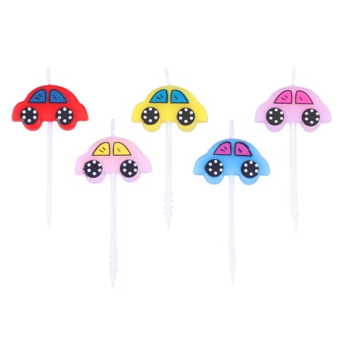 Amosfun 5 Stücke Kinder Geburtstagskerzen Auto Kerzen Kuchen Topper Kuchen Picks Geburtstag Kuchen Dekorationen Amosfun 5 Stücke Kinder Geburtstagskerzen Auto Kerzen Kuchen Topper Kuchen Picks Geburtstag Kuchen Dekorationen von Amosfun