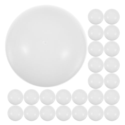 Amosfun 50 StüCk 4CM ÖFfnende Tombolakugeln, BefüLlbare Kunststoffkugeln FüR Festliche AktivitäTen Und Gewinnspiele, Weiß von Amosfun