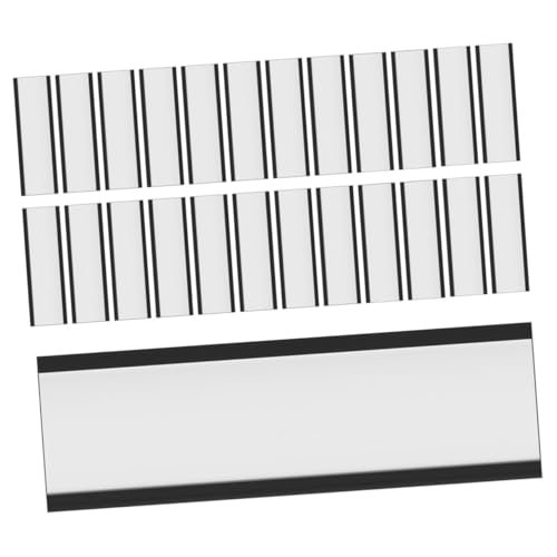 Amosfun 50 Stück Magnetischer Etikettenhalter magnetischer Namensschildhalter Etikettenhalter aus Draht magnetischer Kanaletikettenhalter Lagerlabelhalter Weicher Magnet aus Gummi Schwarz von Amosfun