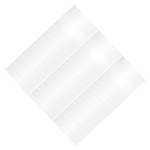 Amosfun 50 Stück Scrapbook-Nachfüllseiten mit doppelseitigen Fotoalbum-Hüllen für Scrapbook-Ordner, transparente Hüllen für Fotos, Postkarten von Amosfun