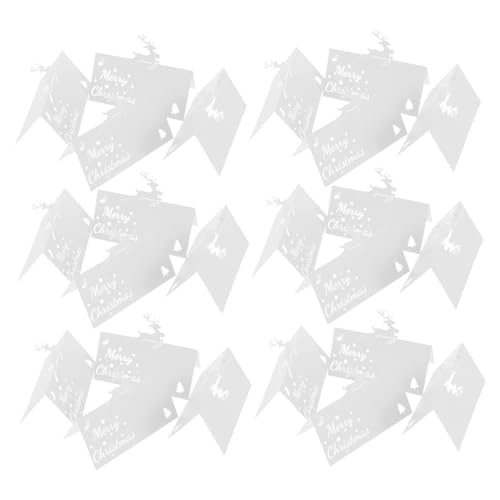 Amosfun 50 Stück Tischkarten Für Tischdekoration Namenskarten Papier Namenskarten Tischkarten Für Hochzeitsempfänge Teeparty Namenszeltkarten Abendessen von Amosfun
