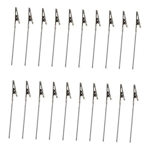 Amosfun 50 Stück Vintage Metall Klammern Clips Drahtseil Krokodil Klemme Kartenhalter für Visitenkarten Fotos Memo Tischdekoration Hochzeit Party von Amosfun