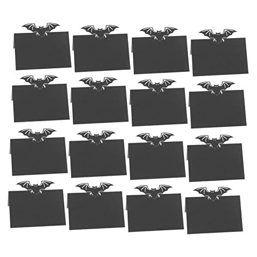 Amosfun 50 schwarze Fledermaus-Tischkarten, leere Tischkarten für Halloween, Hochzeit, Party, Dekorationen, einfach zu schreiben und praktisch für Bankette und Geburtstage Amosfun 50 schwarze Fledermaus-Tischkarten, leere Tischkarten für Halloween, Hochzeit, Party, Dekorationen, einfach zu schreiben und praktisch für Bankette und Geburtstage von Amosfun
