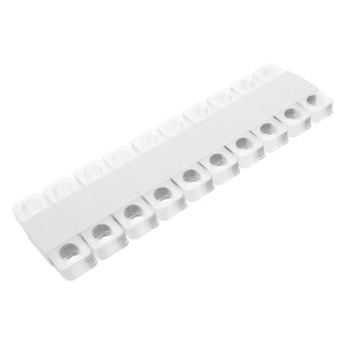 Amosfun 500 Stück Transparente Rundloch Etiketten Selbstklebende Aufhängetabs für Einzelhandelsanzeigen Pet Material für Schmuckdisplay und Organisation im Geschäft von Amosfun