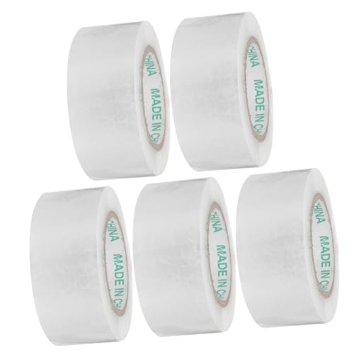Amosfun 5Rollen Transparentes Verpackungsband Hochleistungs Klebeband Für Versand Yards Für Paketgrößen Einfach Verwenden von Amosfun