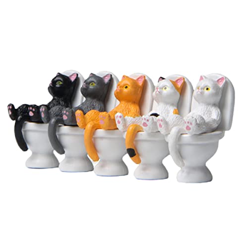 Amosfun 5St Sitzende Toilettenkatze süße Katzenfiguren Katzenposter Spielzeugkatze Desodorierungsmittel hühner kuschelig katzendeko Wohnkultur Desktop-Katzenstatue PVC Amosfun 5St Sitzende Toilettenkatze süße Katzenfiguren Katzenposter Spielzeugkatze Desodorierungsmittel hühner kuschelig katzendeko Wohnkultur Desktop-Katzenstatue PVC von Amosfun