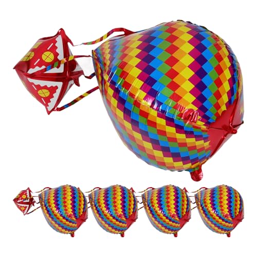Amosfun 5st Heißluftballon Dekoration Partyballon Regenbogen-heißluftballon Valentinstag Ballon Weltraumballon Geburtstag Luftballons Blase Aluminiumballons Ballongirlande Aluminiumfolie Amosfun 5st Heißluftballon Dekoration Partyballon Regenbogen-heißluftballon Valentinstag Ballon Weltraumballon Geburtstag Luftballons Blase Aluminiumballons Ballongirlande Aluminiumfolie von Amosfun
