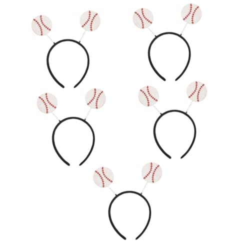 Amosfun 5st Stirnband Stirnband Stirnbänder Billardkugeln Schmücken Sportdekor Dekoratives Stirnband Softball-party-stirnband Sport Stirnband Europäisch Und Amerikanisch Haarschmuck Stoff von Amosfun