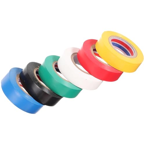 Amosfun 6 Rollen Farbiges Isolierband PVC Selbstklebendes Elektroband für Kabelisolierung und Bündelung Robustes Klebeband für Elektrische Reparaturen zu Hause und Industrieeinsatz Amosfun 6 Rollen Farbiges Isolierband PVC Selbstklebendes Elektroband für Kabelisolierung und Bündelung Robustes Klebeband für Elektrische Reparaturen zu Hause und Industrieeinsatz von Amosfun