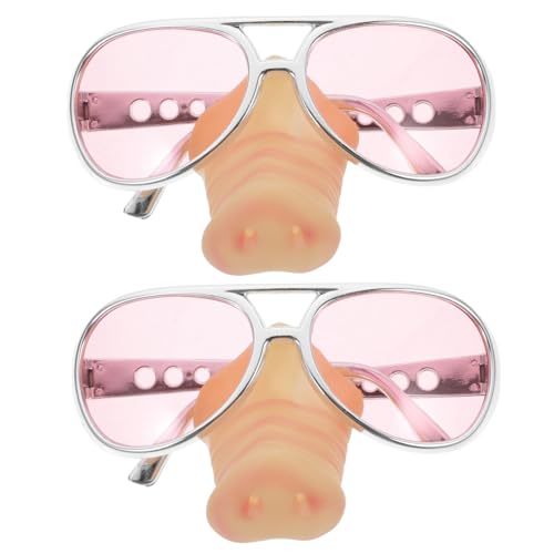 Amosfun 6 Stk tier kostüm tierkostüm Nase verkleiden Brille Requisiten für Halloween-Brillen kind sonnenbrille Abschlussball Requisiten Mode Schweinenase Kleidung Lieferungen Gläser von Amosfun