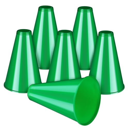 Amosfun 6 Stück Kunststoff Cheer Megaphone in Dunkelgrün Leichtes Langlebiges Partyhörner für Sportveranstaltungen Vielseitig Einsetzbar bei Wettbewerben und Feiern Amosfun 6 Stück Kunststoff Cheer Megaphone in Dunkelgrün Leichtes Langlebiges Partyhörner für Sportveranstaltungen Vielseitig Einsetzbar bei Wettbewerben und Feiern von Amosfun