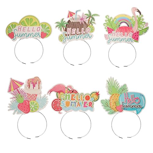 Amosfun 6 Stück Sommer-stirnband Neuheit Hair Hoops Rosa Party-haar-accessoire Kreative Haarreifen Dekoratives Stirnband Party-haarreifen Stirnbänder Im Strandstil Papier Amosfun 6 Stück Sommer-stirnband Neuheit Hair Hoops Rosa Party-haar-accessoire Kreative Haarreifen Dekoratives Stirnband Party-haarreifen Stirnbänder Im Strandstil Papier von Amosfun