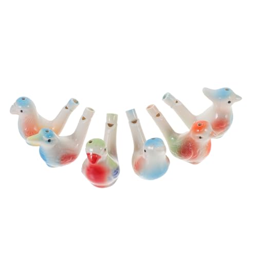 Amosfun 6 Stück Teiliges Wasservogel Pfeifen Interaktives Musikinstrument für Erwachsene für Geburtstagsgeschenke und Frühkindliche von Amosfun