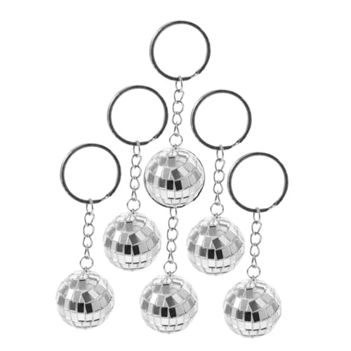 Amosfun 6 Stück hängende Discokugel-Schlüsselanhänger, kleine Spiegelkugel-Ornamente, Partygeschenke für Dekorationen, Hochzeiten, Geburtstage, Feiern, mit leicht zu befestigenden stabilen Ringen Amosfun 6 Stück hängende Discokugel-Schlüsselanhänger, kleine Spiegelkugel-Ornamente, Partygeschenke für Dekorationen, Hochzeiten, Geburtstage, Feiern, mit leicht zu befestigenden stabilen Ringen von Amosfun