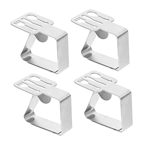 Amosfun 6stücke Tischdeckenklammern Aus Edelstahl Kompakte Clips Für Tischdecken Rostfrei Praktische Befestigungsklammern Silber von Amosfun