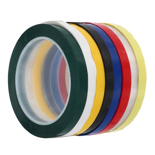 Amosfun 8 Rollen Isolierband Klebebänder Scrapbook-bänder Farbiges Band Beschriftungsbänder Farbband Bastelband Etikett Abdeckband Zum Lackieren Positionierungsband Bewegen Das Haustier von Amosfun