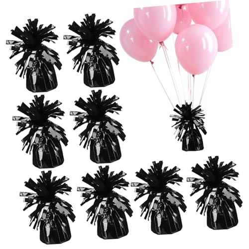 Amosfun 8 Stück Ballon-Gewichtsblock Ballongewicht hochzeit ballons hochzeitsdekoration ballons ballon halter Gewichte für Partyballons Gewichte für das Haustier Black von Amosfun