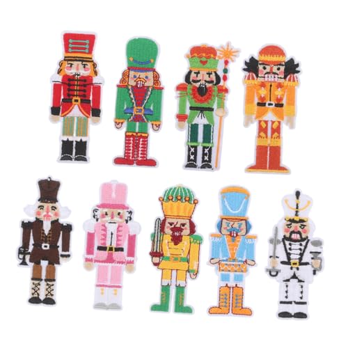 Amosfun 9 Stück Soldaten-patch Kleidung Accessoire Patch Nussknacker Zum Aufbügeln Flicken Für Bekleidung Weihnachtsstickerei-stoffaufkleber Gestickte Patches Zum Aufbügeln Polyesterfaden Amosfun 9 Stück Soldaten-patch Kleidung Accessoire Patch Nussknacker Zum Aufbügeln Flicken Für Bekleidung Weihnachtsstickerei-stoffaufkleber Gestickte Patches Zum Aufbügeln Polyesterfaden von Amosfun